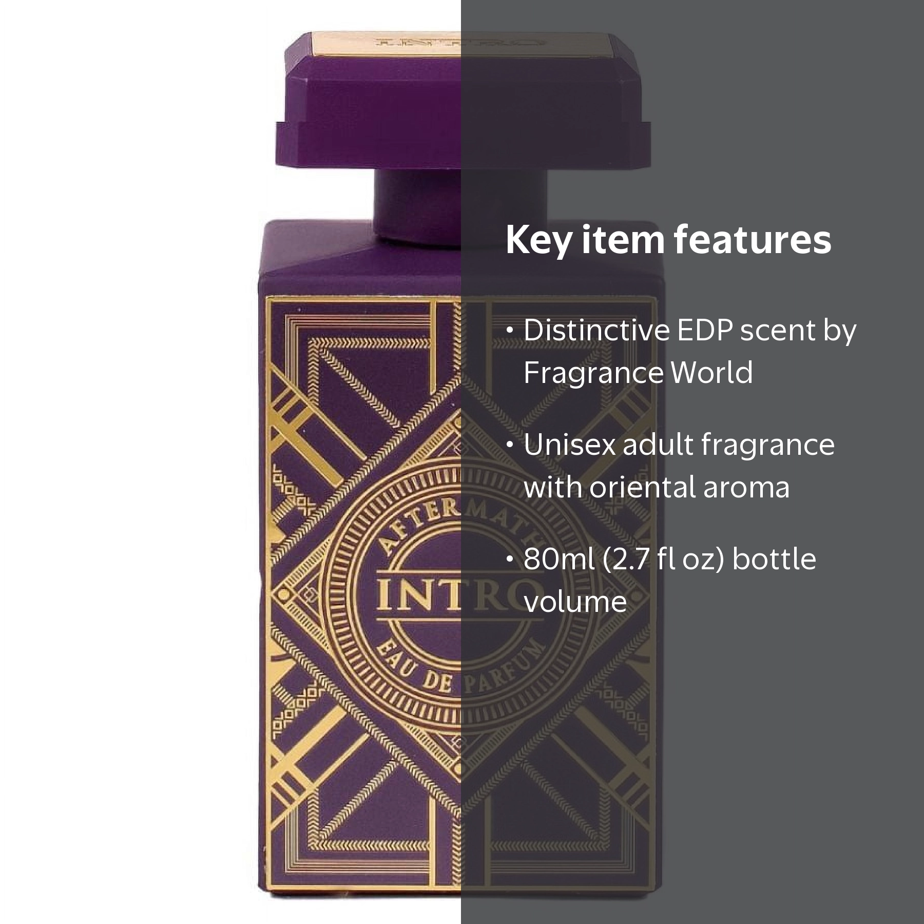 Fragrance World, Fragrance, Unisex Intro Aftermath EDP Spray, 2.7