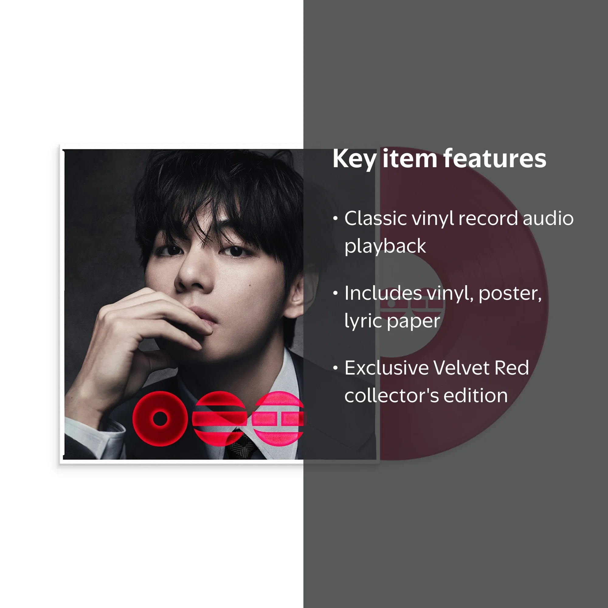 BTS - [ARIRANG] 5th Album STANDARD VINYL V VELVET RED Version