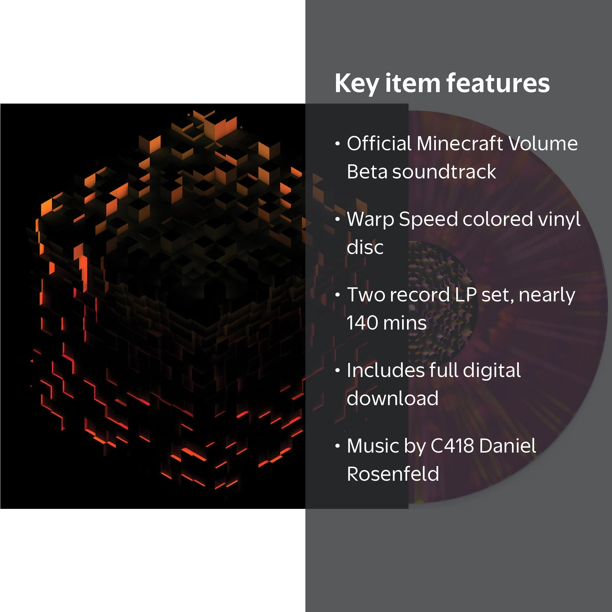 Minecraft Volume Beta Game Soundtrack - Warp Speed Colored Vinyl