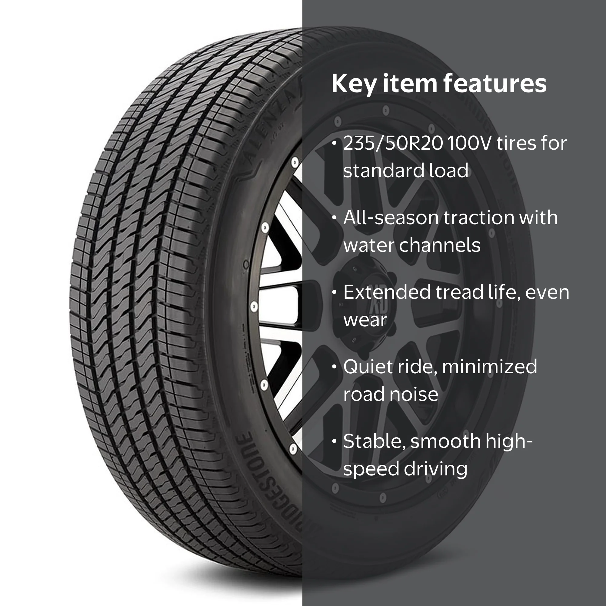 Bridgestone Alenza A/S 02 All Season 235/50R20 100V Passenger Tire