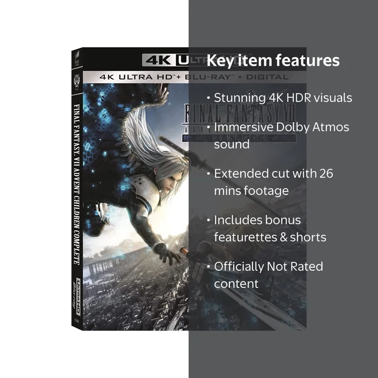 Final Fantasy VII: Advent Children Complete 4K Ultra HD - Walmart.com