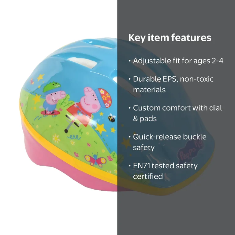 argos peppa pig bike helmet MV Sports Child's Safety - - 3 Years+ - M13021, Children's Helmets Peppa Pig 48-52cm Kids Bike