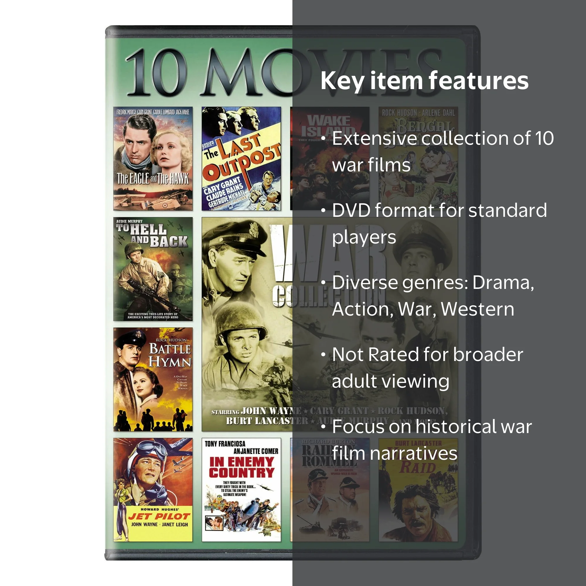 War Collection 10 Movies (DVD), Action, Universal - Walmart.com