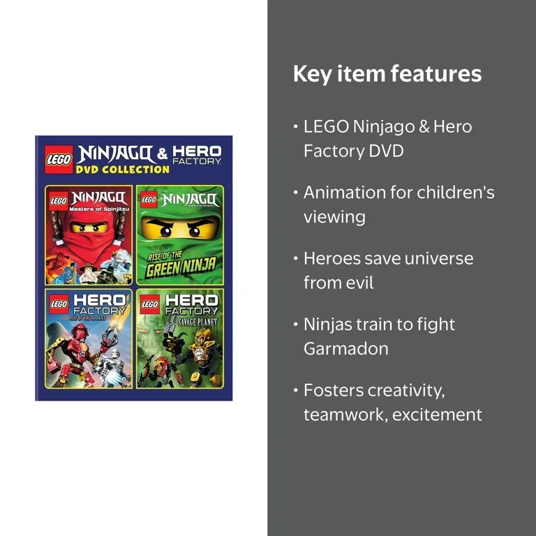LEGO: Ninjago and Hero Factory (DVD) [2014] - Walmart.com