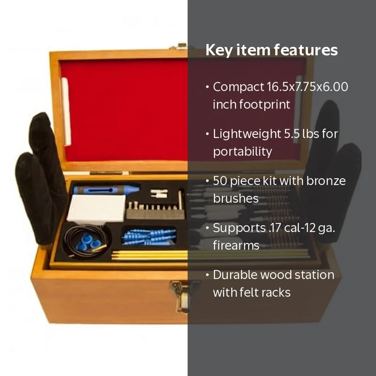 Gunmaster 50 Piece Universal Cleaning Kit for Pistols, Rifles, and