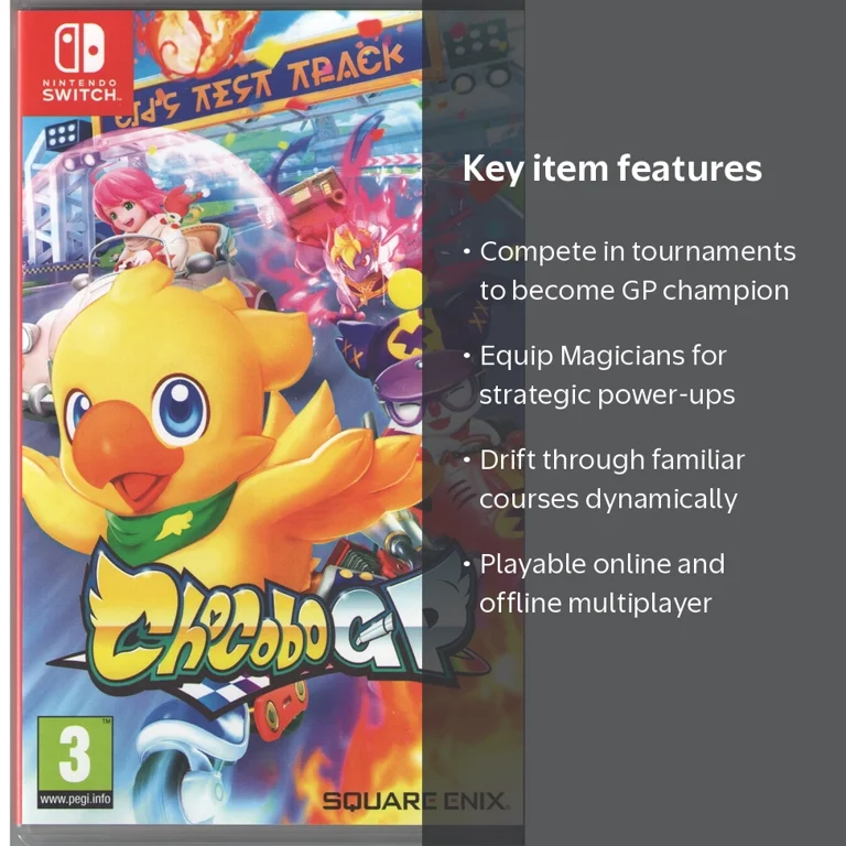Chocobo GP: Multiplayer Racing Game for Nintendo Switch, Region