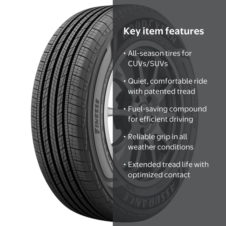 まる　GOODYEAR 215/50R18 EffcientGrip 4本 Goodyear Assurance Finesse All Season 215/50R18 92H Passenger Tire