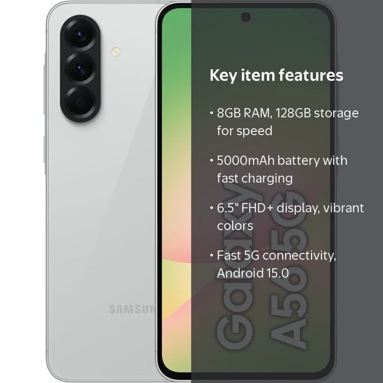 Samsung Galaxy A56 5G 2025 AI Smartphone, 8GB RAM, 128GB Storage