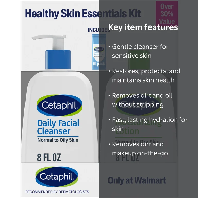 Cetaphil Healthy Skin Essentials Kit, Daily Facial Cleanser