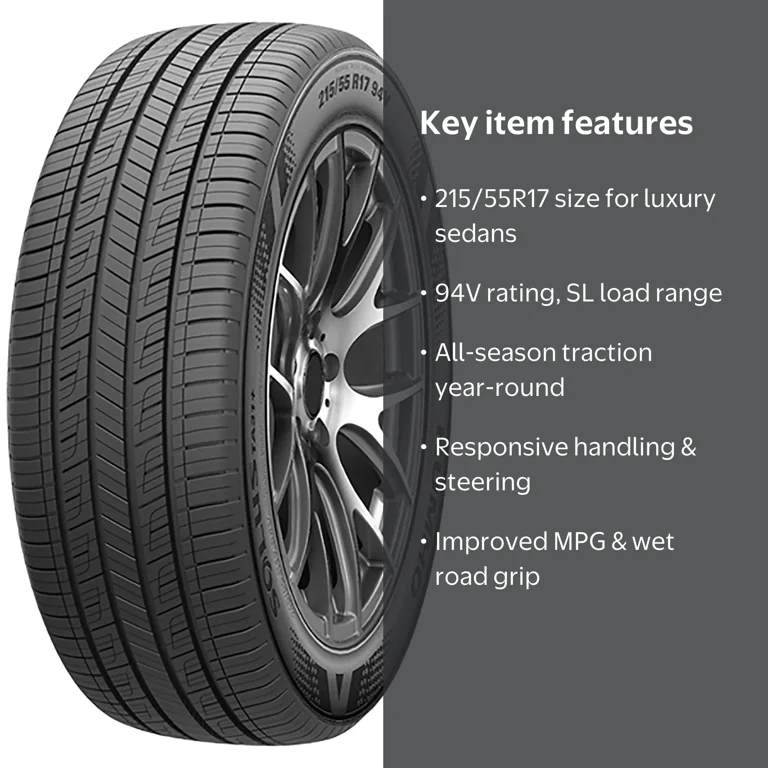 Kumho Solus TA31 Plus 215/55R17 94V All Season Passenger Tire for