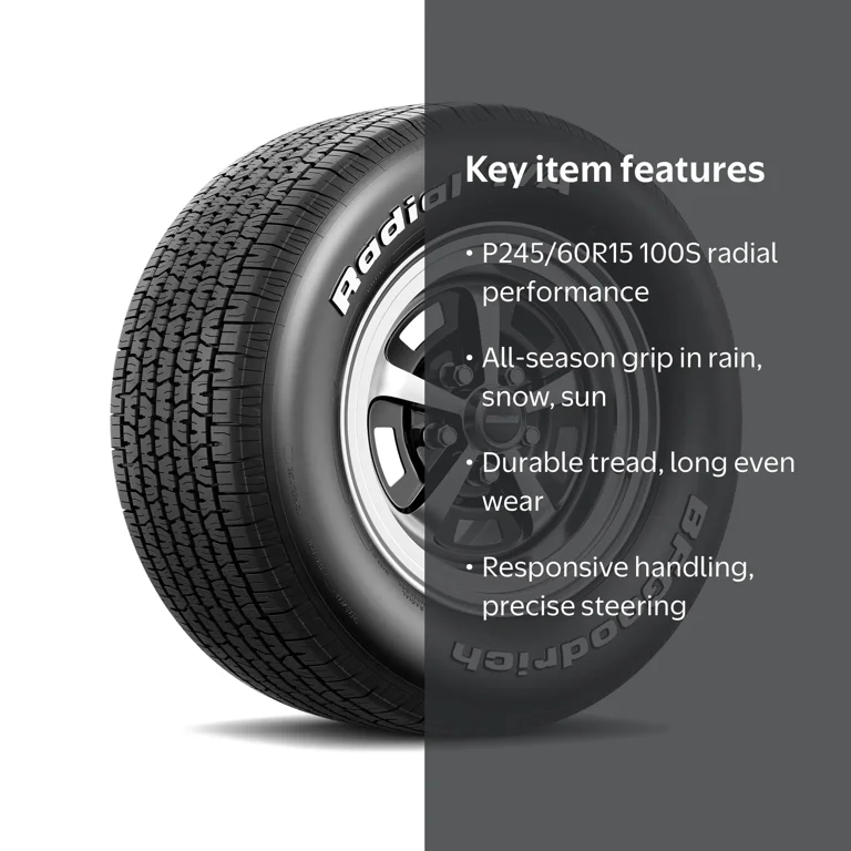 BFGoodrich Radial T/A All-Season P245/60R15 100S Tire - Walmart.com