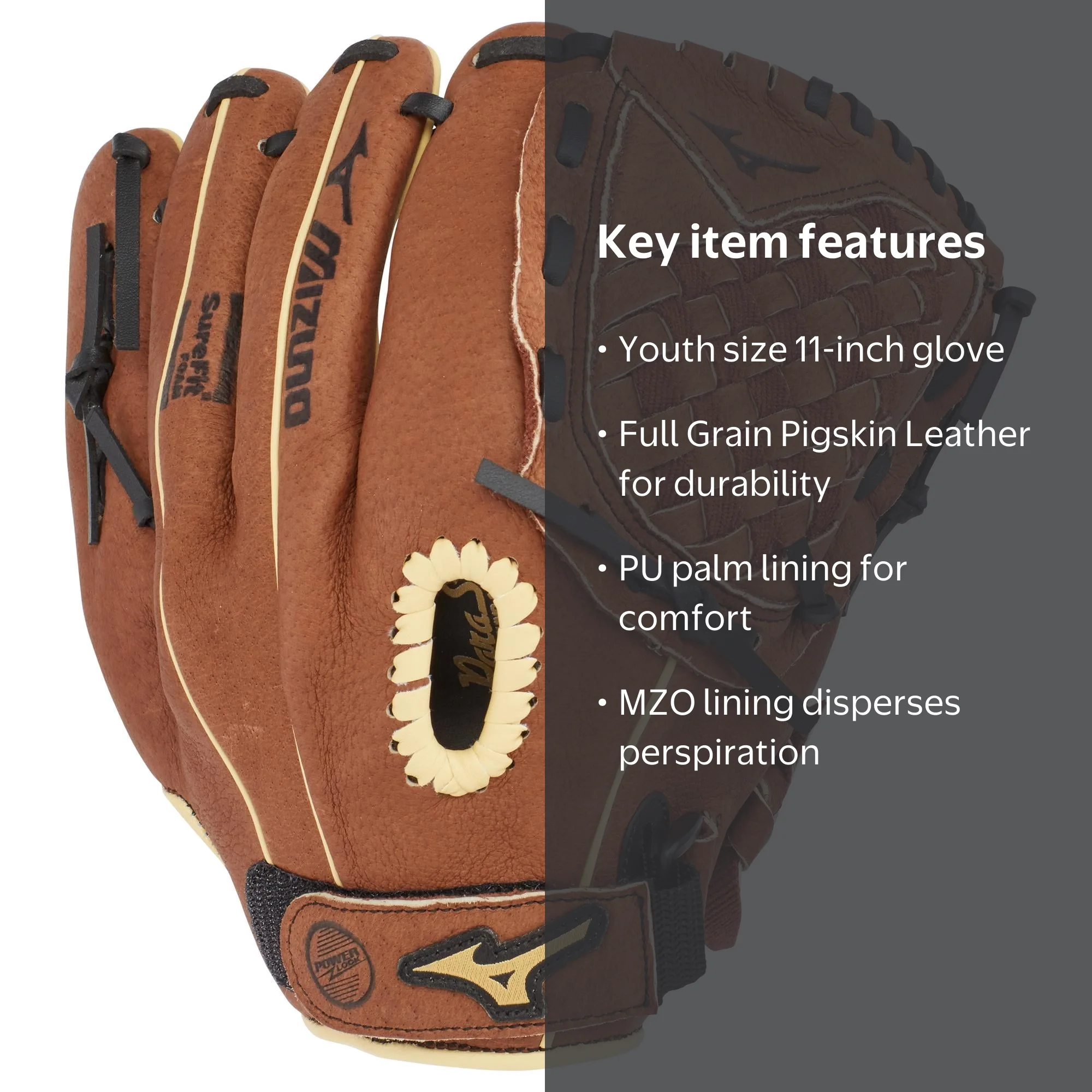 Mizuno Prospect Series PowerClose Youth Baseball Glove 11