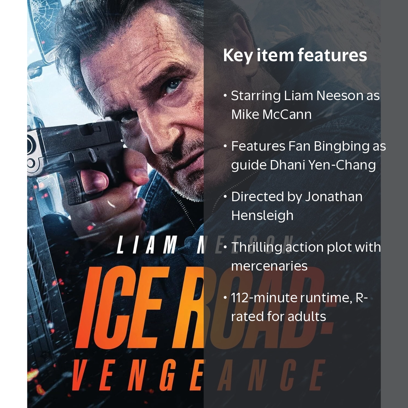 Vertical Ent, Ice Road: Vengeance Blu-ray, Action Drama Movie, 112