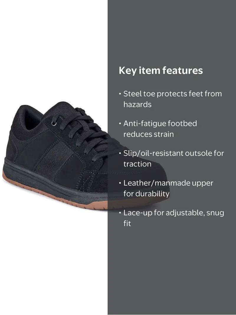 Brahma Grate II Steel Toe Work Shoes Black Suede Men\'s 13‎ Brahma | Shoes | Brahma Grate Ii Steel Toe Work Shoes Black  main image 4