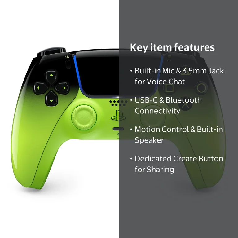 Sony PS5 DualSense Wireless Controller - Remix Green - Walmart.com