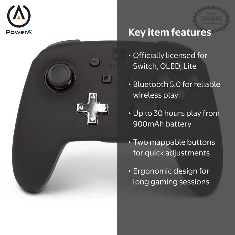 PowerA, Wireless Controller for Nintendo Switch, Model Enhanced