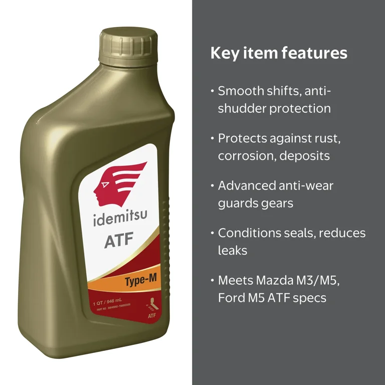 Idemitsu ATF Type-M Automatic Shift Fluid for Ford/Mazda Vehicles