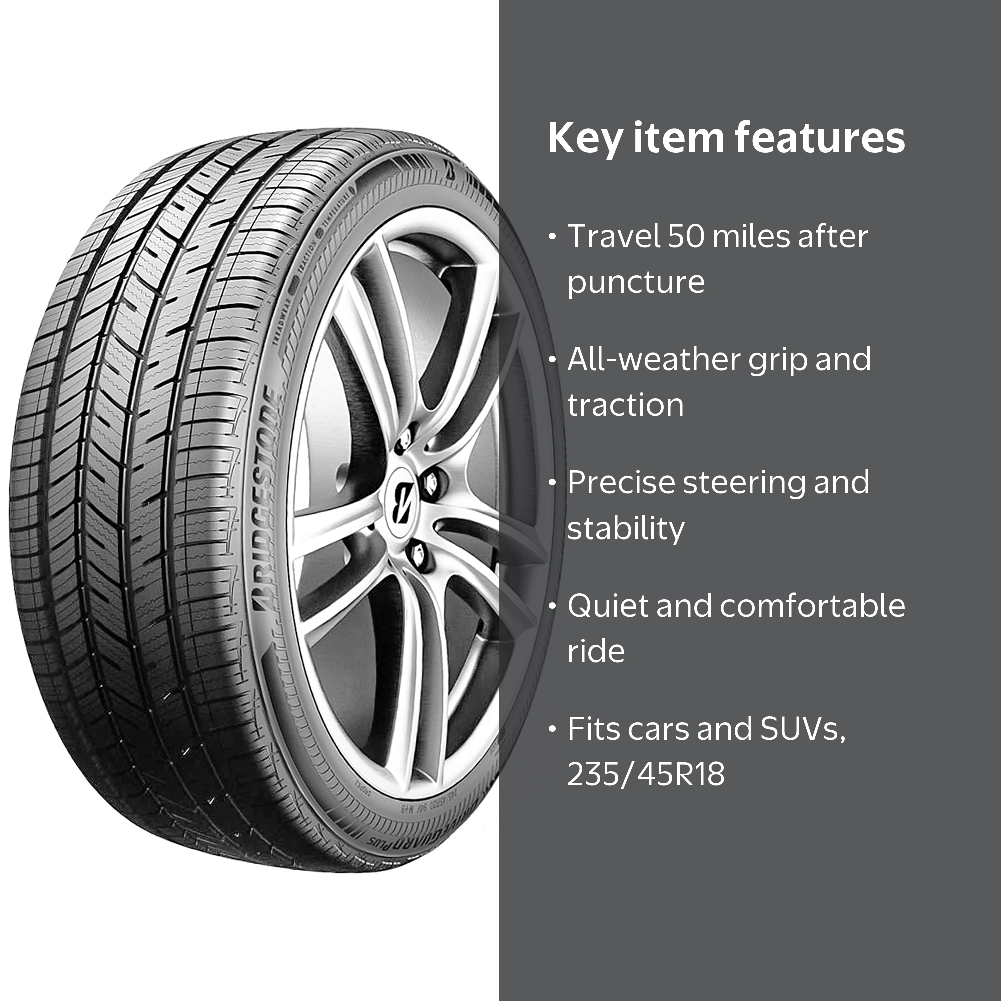 Bridgestone DriveGuard Plus 235/45R18 98V XL All Season Run Flat