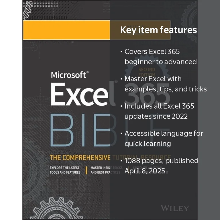 コンピュータ・IT Microsoft Excel 365 Bible Wiley Michael Alexander, Bible, ISBN 9781394298242, Paperback - Walmart.com