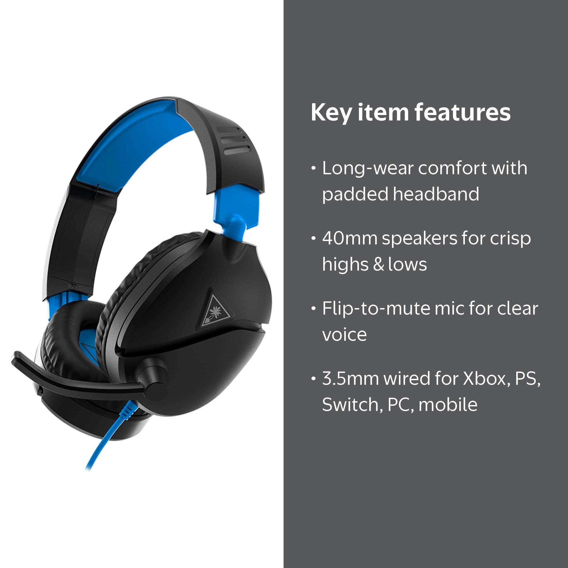 Turtle Beach Recon 70 Wired Gaming Headset for PlayStation 4/5