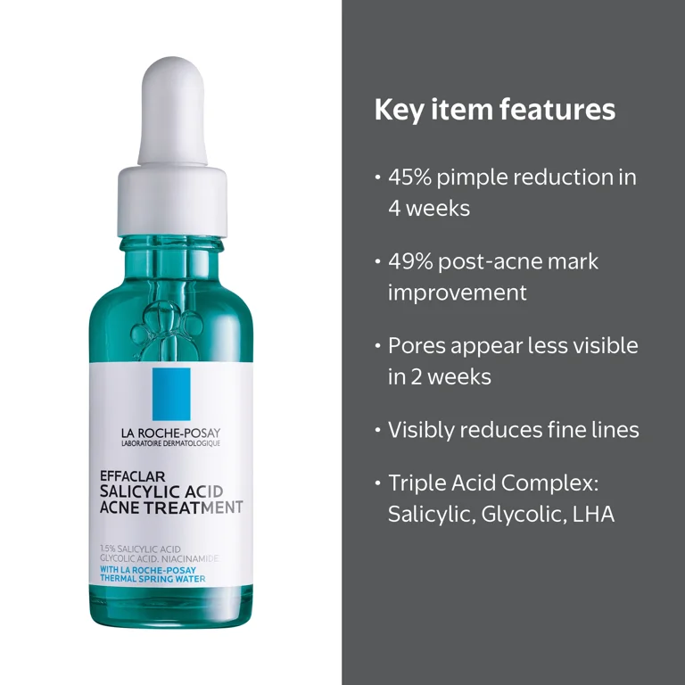 La Roche-Posay Effaclar Salicylic Acid Acne Treatment Serum, 1.0