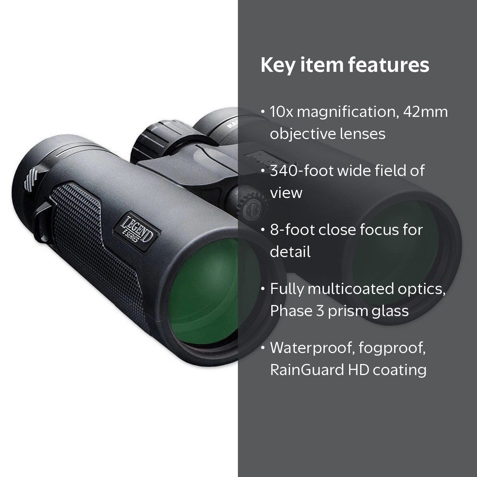 Bushnell, Binoculars, 10x42mm Legend E Series, Waterproof