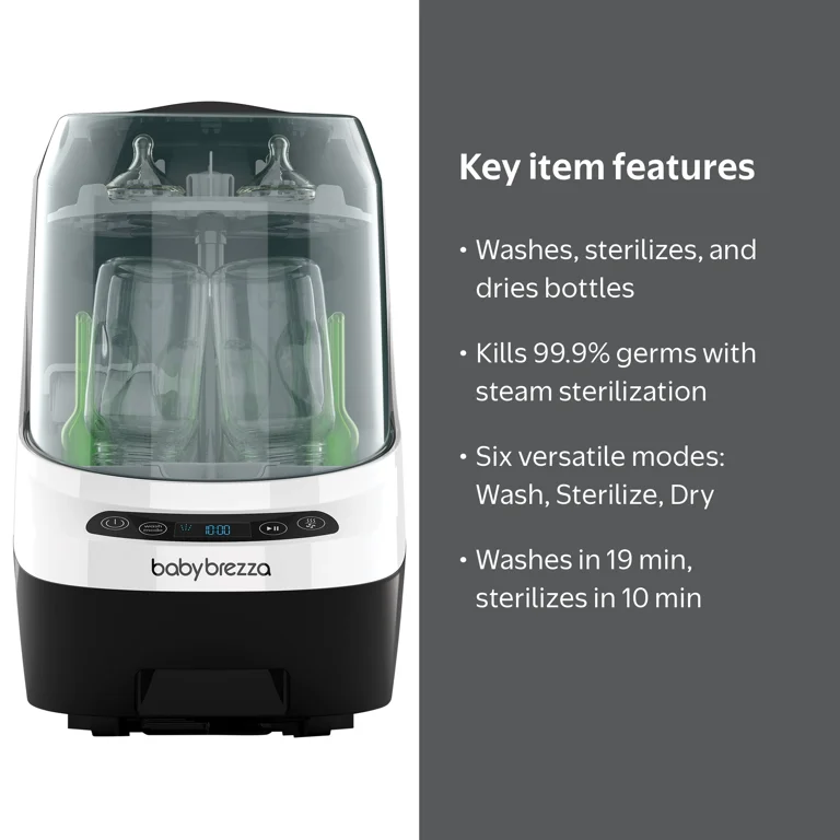 Baby Brezza Baby Bottle Washer Pro - Clinically Proven Better