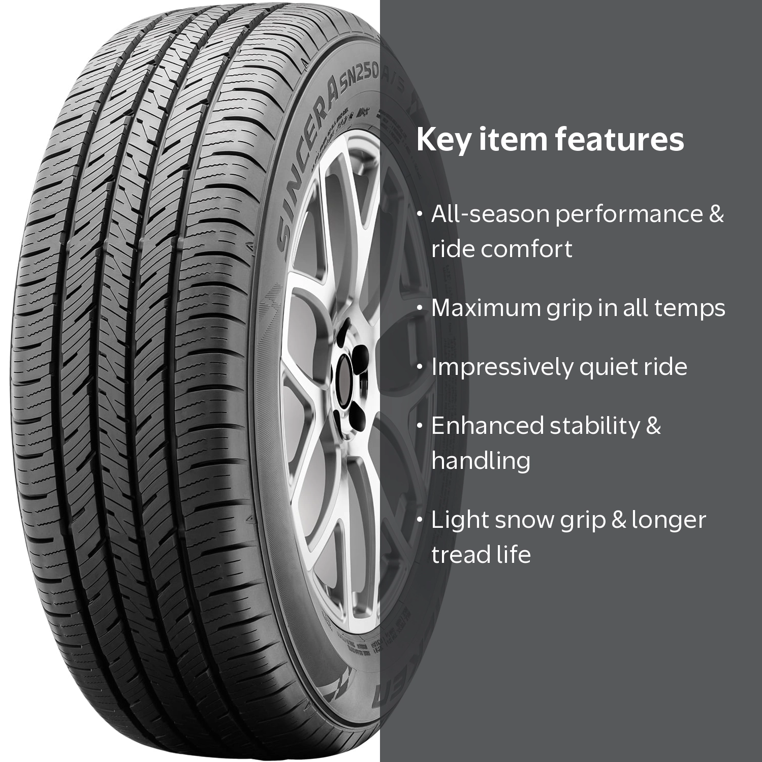 クララ　215/55R17 2本 Falken Sincera SN250 A/S 215/55R17 94T BW All-Season Tire