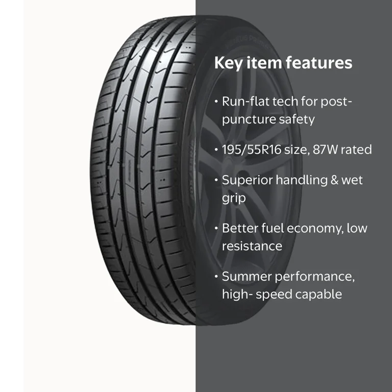 Hankook Ventus Prime3 K125B Run Flat * 195/55R16 87W - Walmart.com