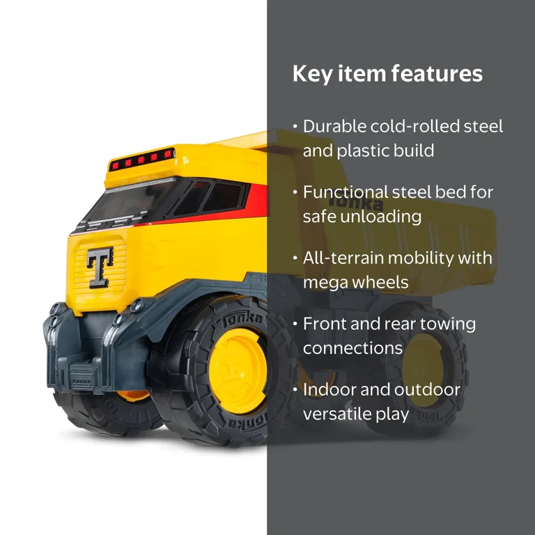 Tonka, Next Gen Mighty Dump Truck, Steel & Sturdy Plastic