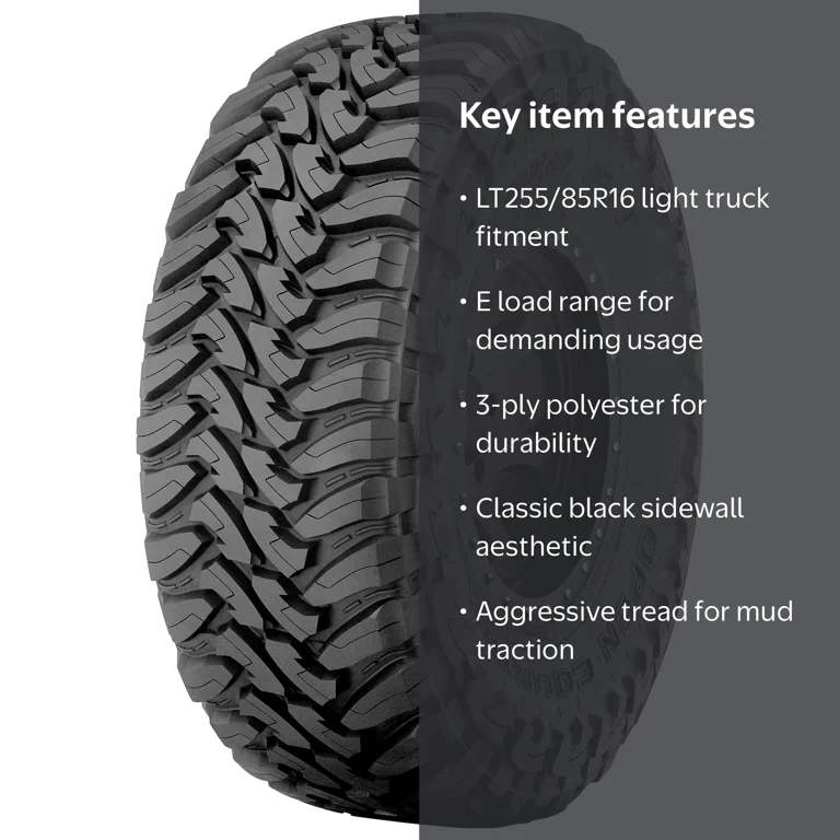 Toyo Open Country M/T Mud Terrain LT255/85R16 123/120P E Light