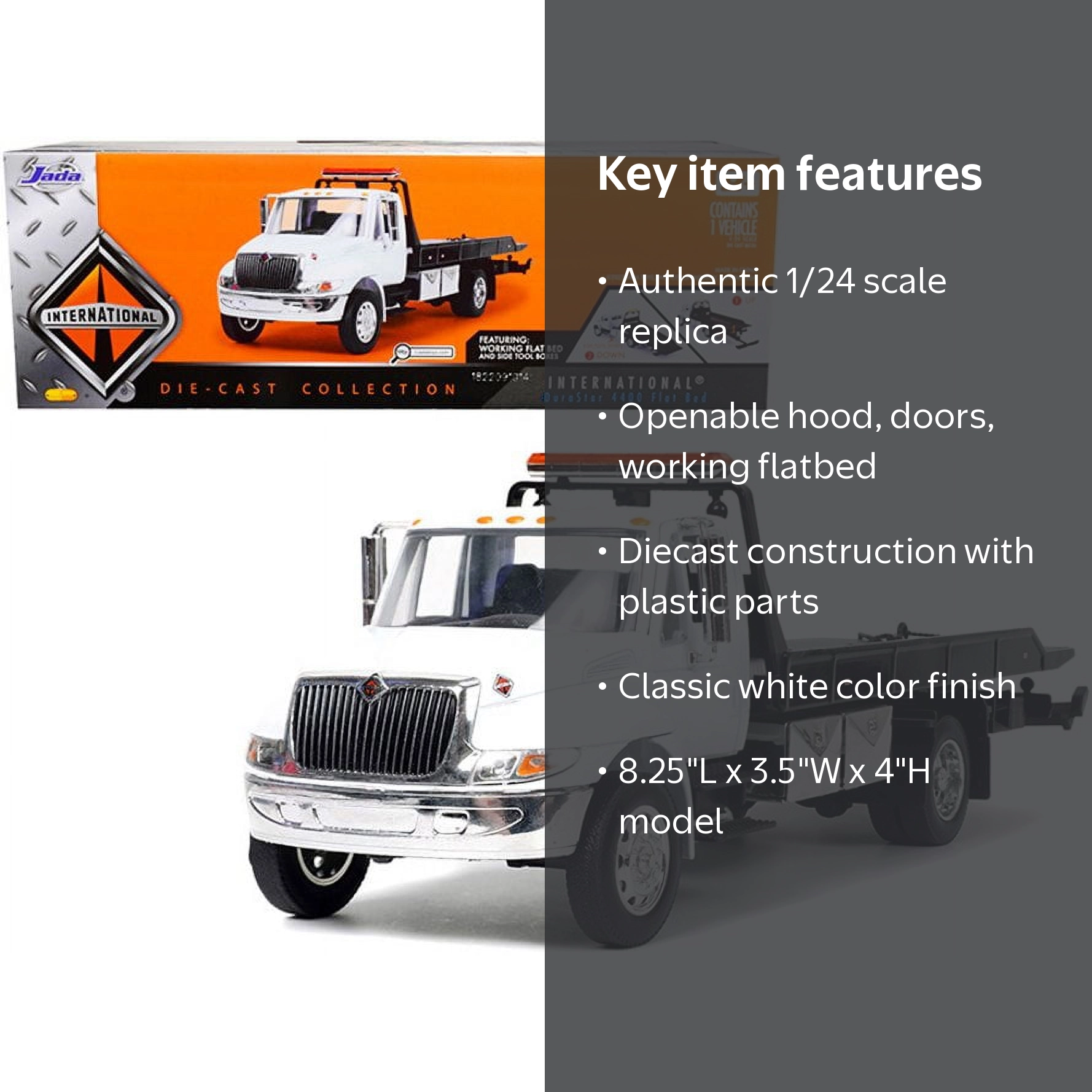 Jada Toys International DuraStar 4400 Diecast Flatbed Tow Truck