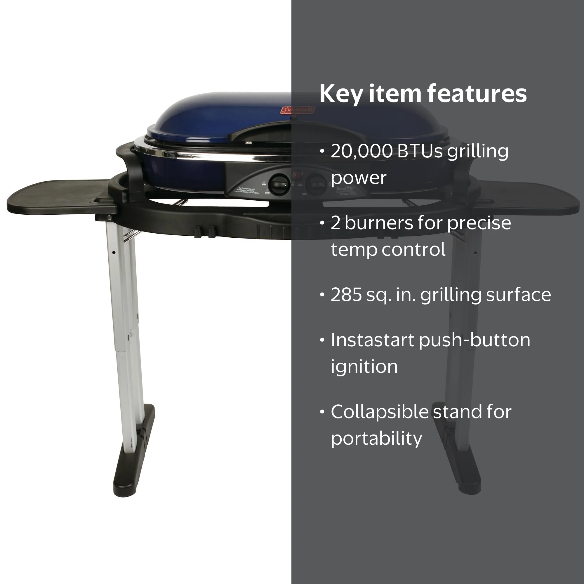 Coleman RoadTrip LX Standup Propane Gas Grill - Portable BBQ