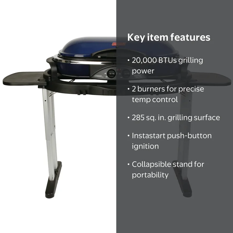 Coleman RoadTrip LX Standup Propane Gas Grill - Portable BBQ
