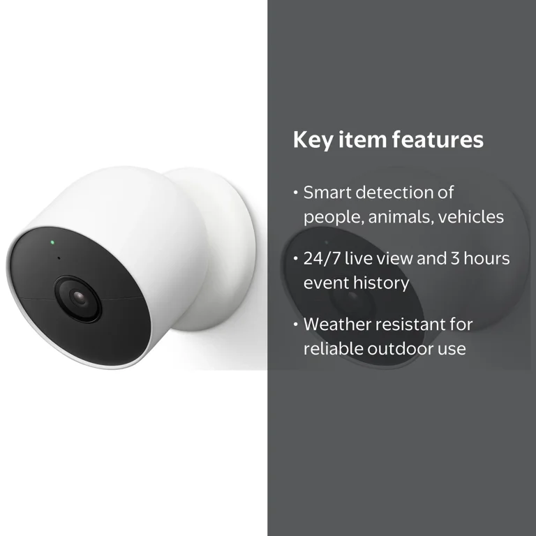 Google Nest Cam 2-Pack - Indoor/Outdoor Wireless Battery Security
