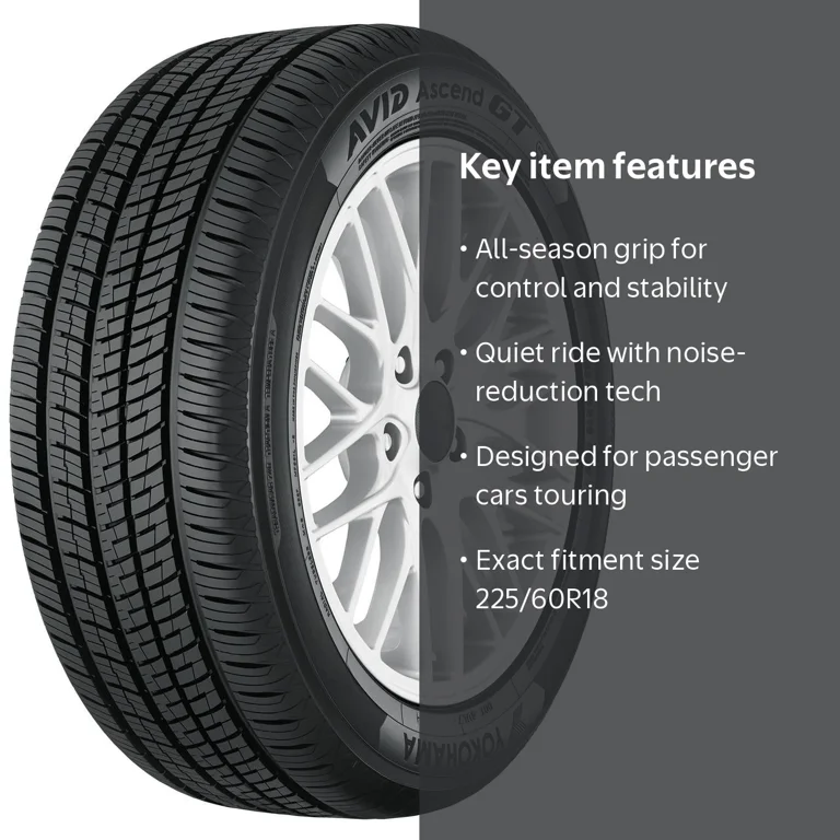 Yokohama Avid GT S35C 225/60R18 100 H Tire, OE for Subaru Legacy