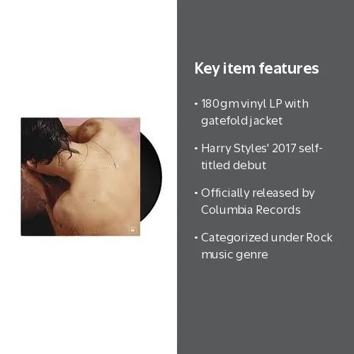 Harry Styles Debut Album - Rock Genre - 180gm Vinyl LP by Columbia