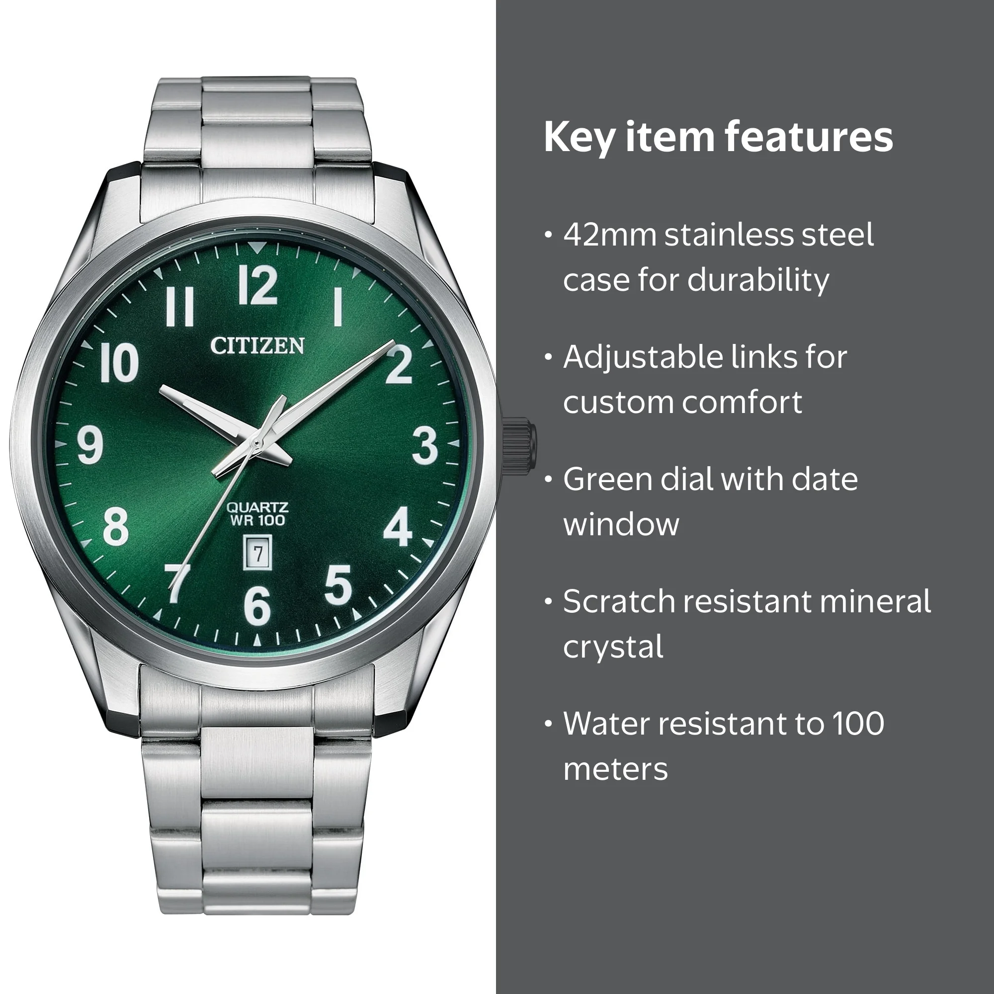 Citizen Men's Quartz Stainless Steel Watch BI1031-51X - Walmart.com