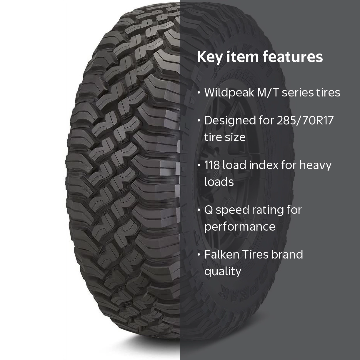Falken Tires Wildpeak M/T 285/70R17 - Performance Tire - Walmart.com