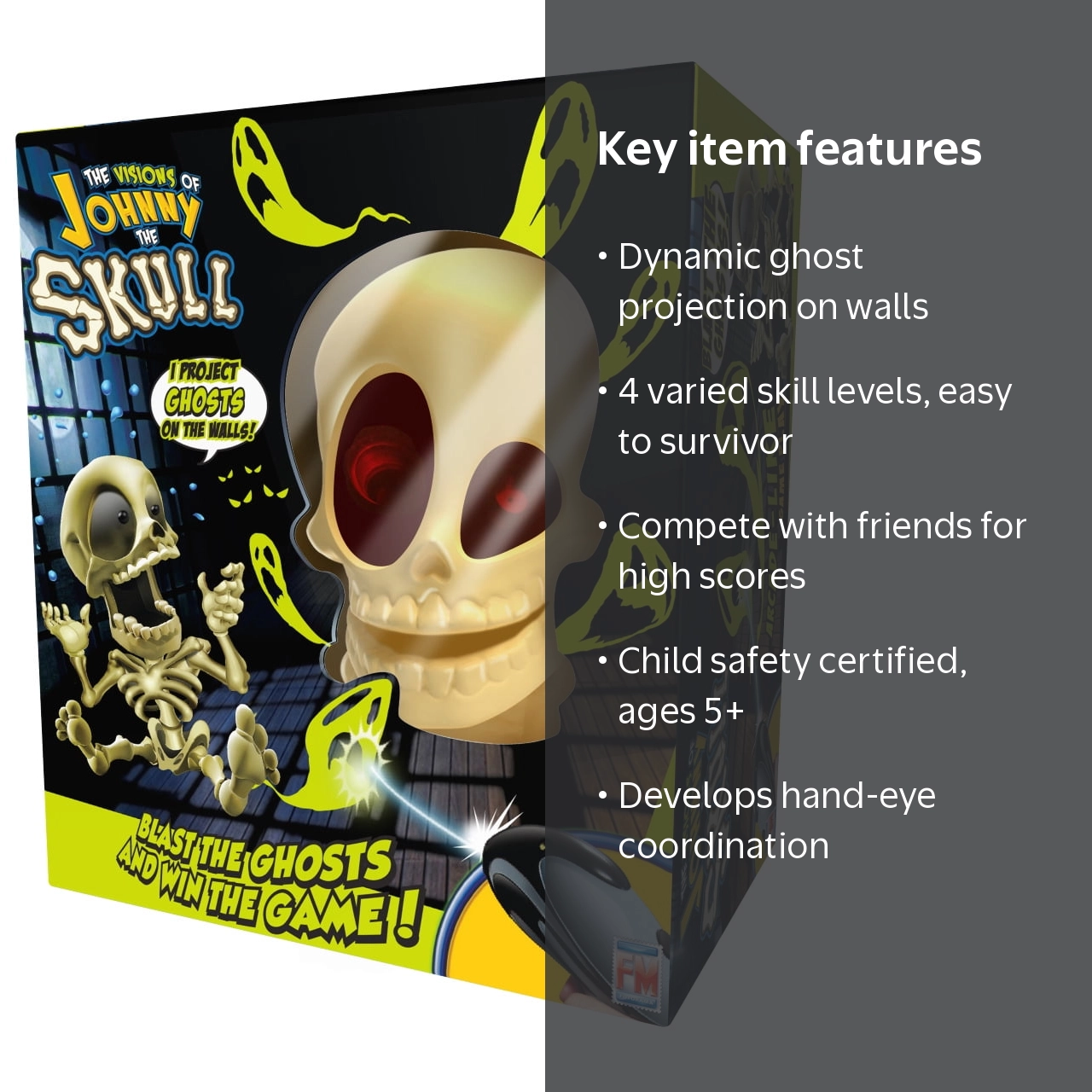 Fotorama Johnny the Skull Ghost Blaster Game, Fun and Adventure