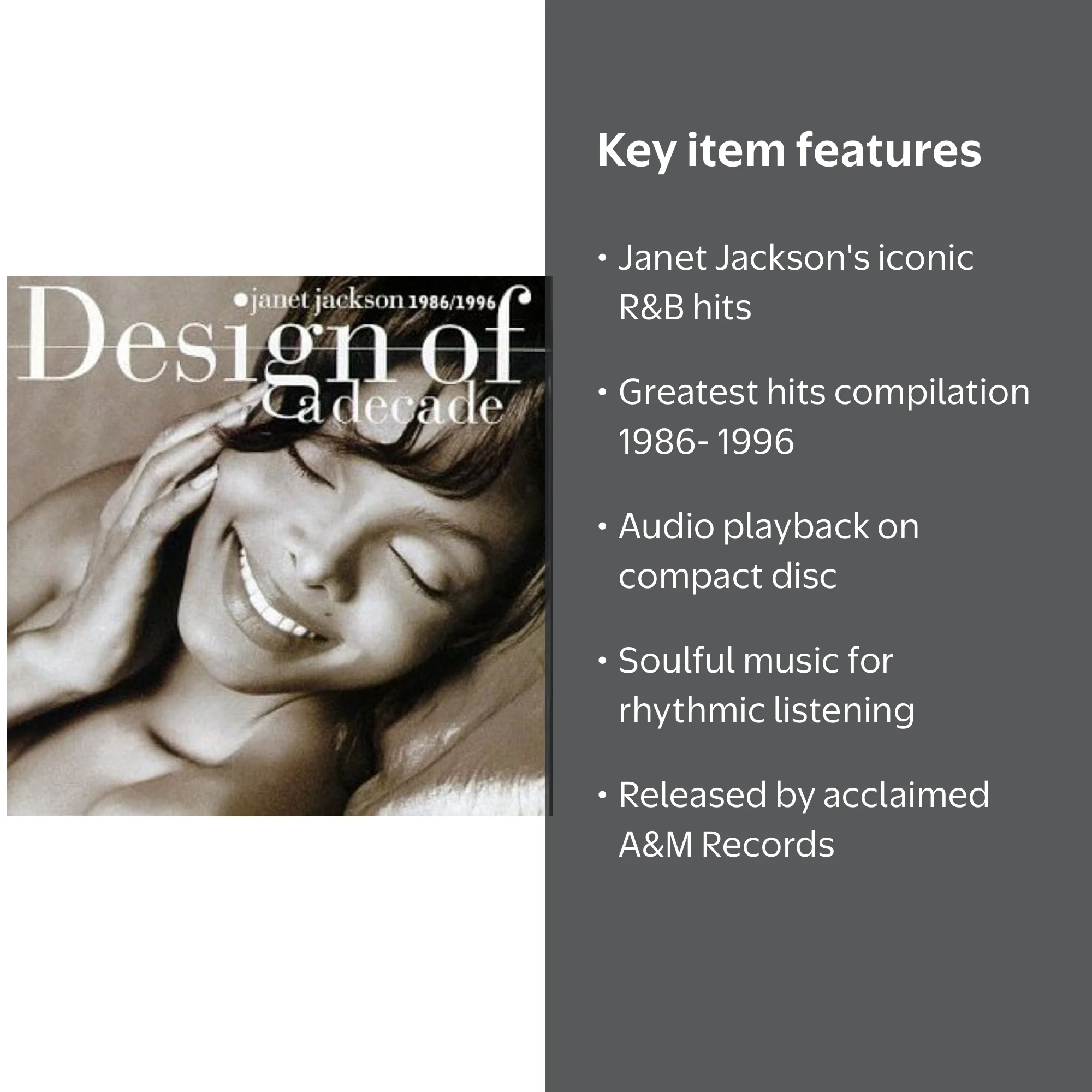Janet Jackson - Design of a Decade 1986-1996: Greatest Hits