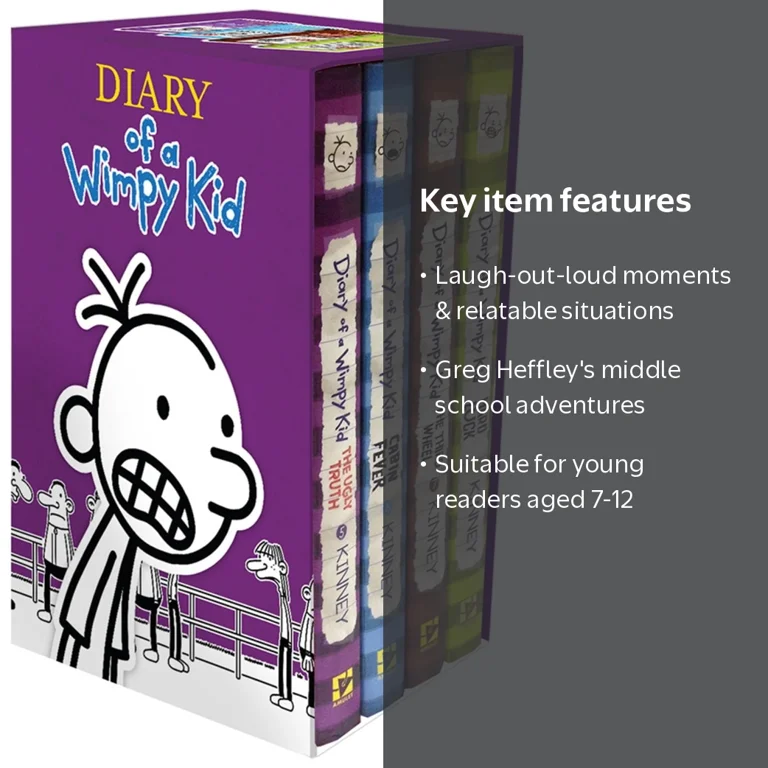 Jeff Kinney, Book Set, Diary of a Wimpy Kid 5-8 Hardcover Gift Set