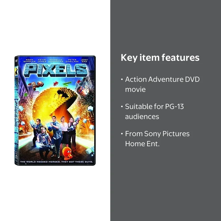 Sony Pictures, DVD Pixels, PG-13, Classic Arcade Video Game