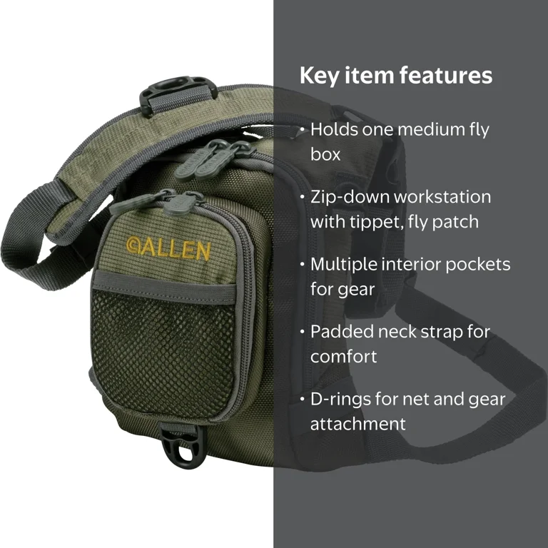 allen tackle bag Company Cottonwood Fly Fishing Rod & Gear Case, Hold up to 4 Fishing Rods, Heavy-Duty Honeycomb Frame, Olive : Sports & Outdoors With multiple interior storage pockets for smaller accessories and a large front pocket for large size fly boxes Allen Competitor Premium Molded Lockable