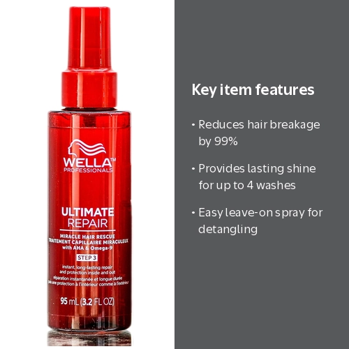 Wella, Ultimate Repair Leave-In Treatment, 3.2 oz, Hair Repair