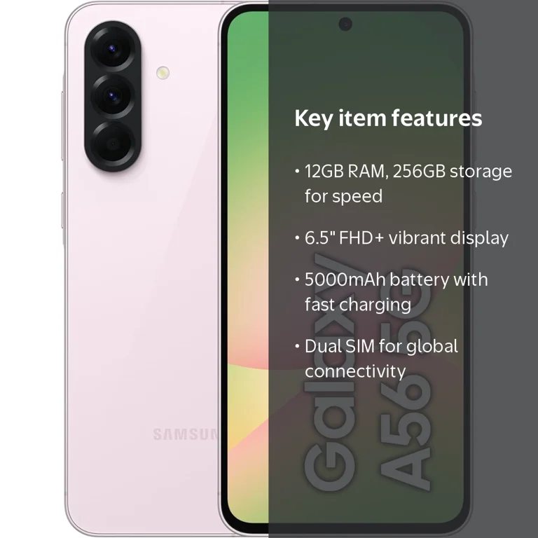 Samsung Galaxy A56 5G 2025 (12GB RAM, 256GB) AI Smartphone | GSM