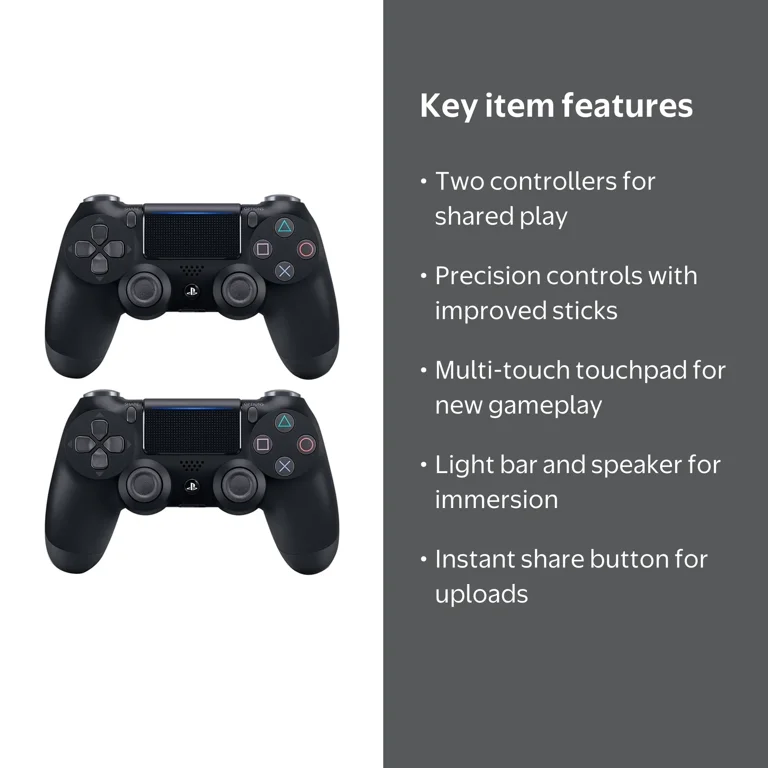 Sony 3001538 Wireless Controller for Playstation 4 2 Pack