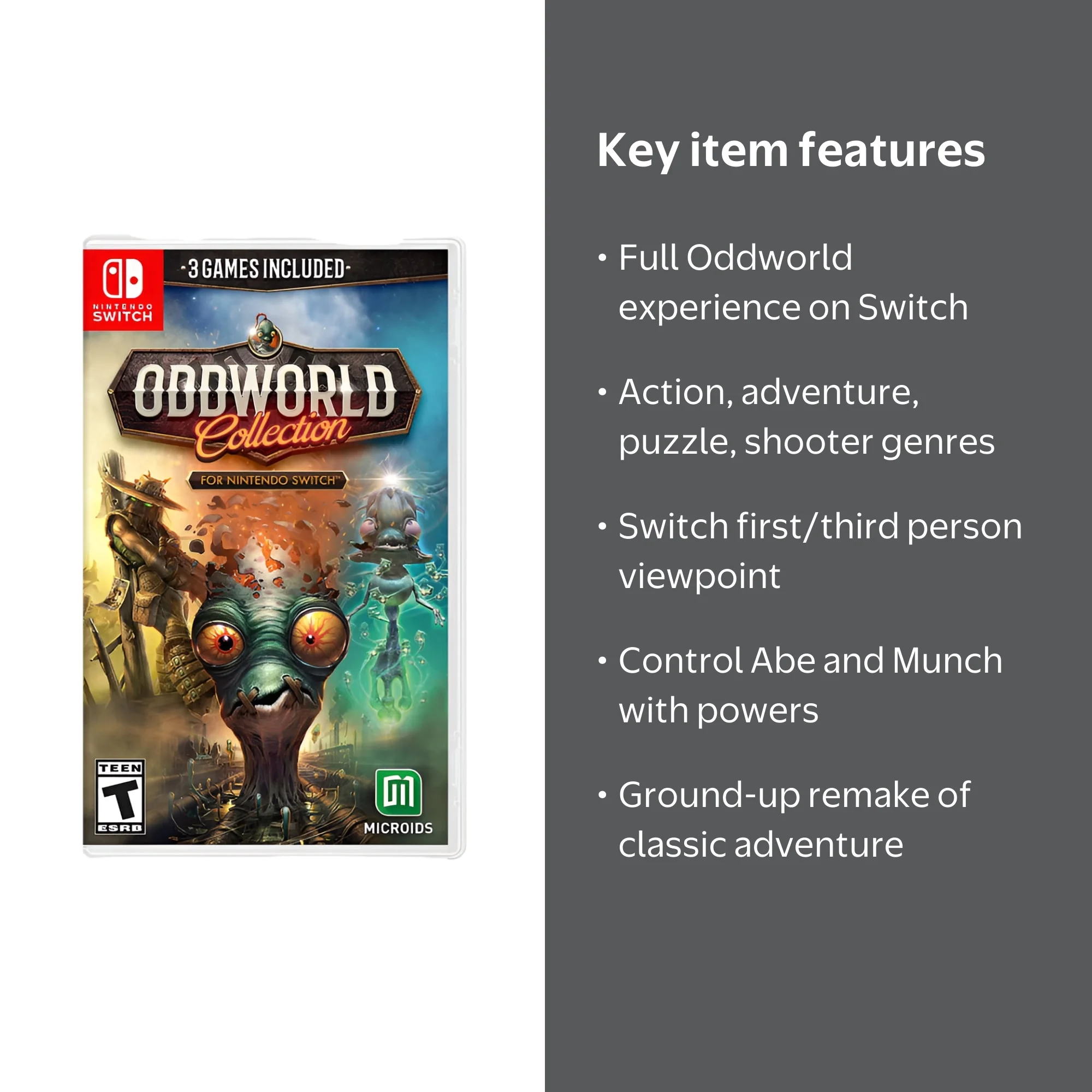 Free Shipping! Maximum Games Oddworld Collection for Nintendo
