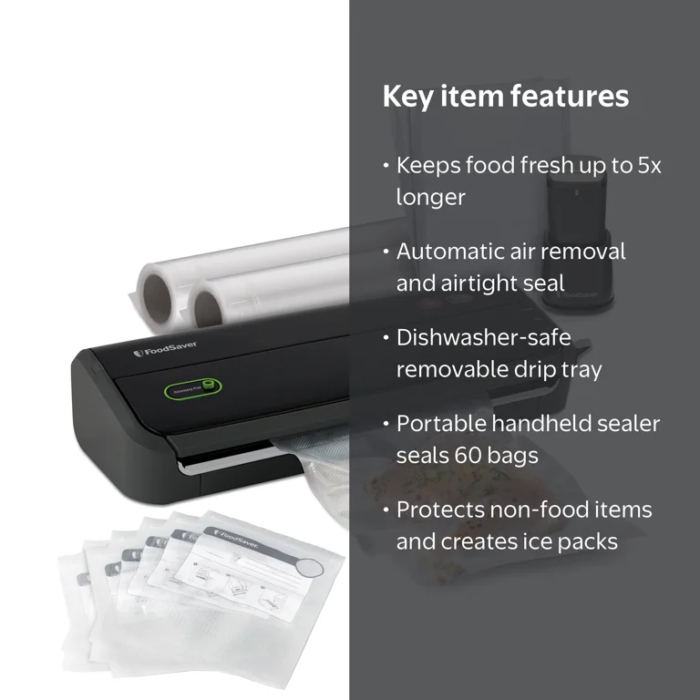 FoodSaver FM2000 Compact Vacuum Sealer Machine with Good Sealing
