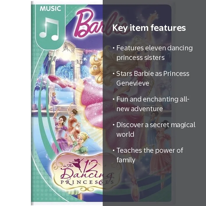Barbie in the 12 Dancing Princesses (DVD), Universal Studios, Kids